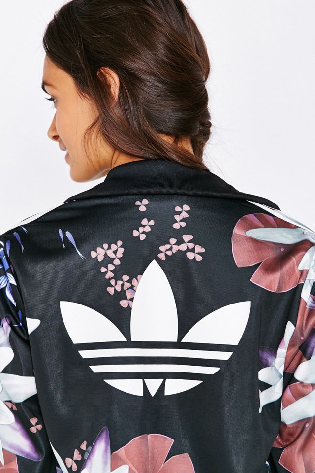 adidas Originals Lotus Print Track Jacket | Urban Outfitters