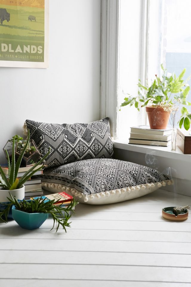 Magical Thinking Black + White Rectangle Pillow #2