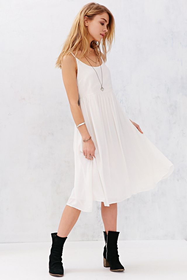 Kimchi Blue Crinkle Gauze Flowy Midi Dress #1