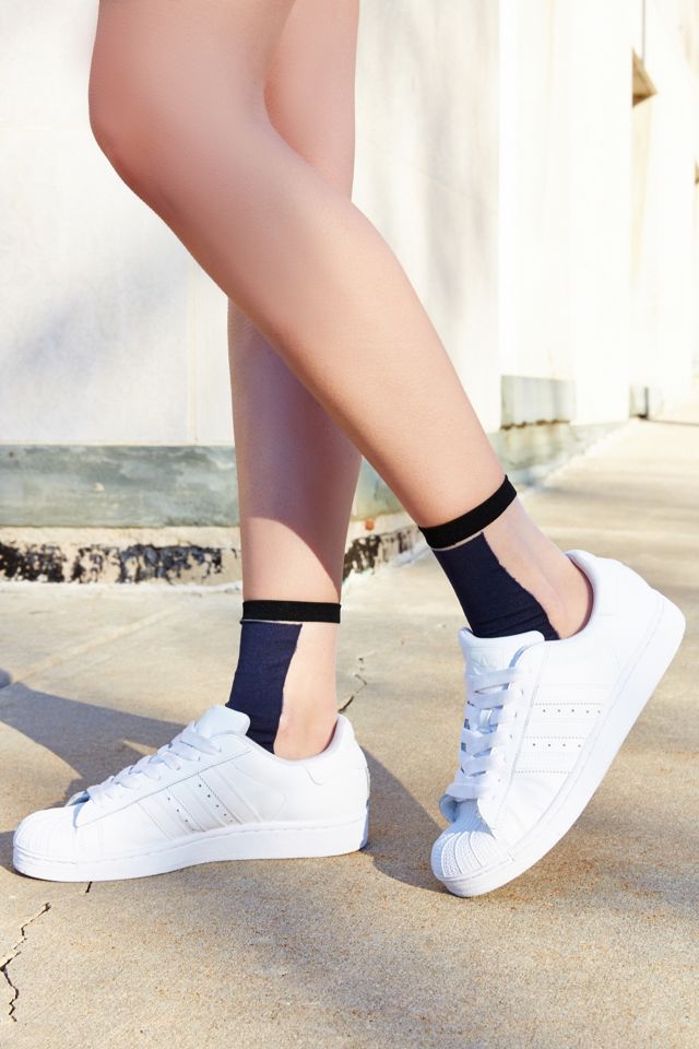 Colorblock Sheer Sock #1