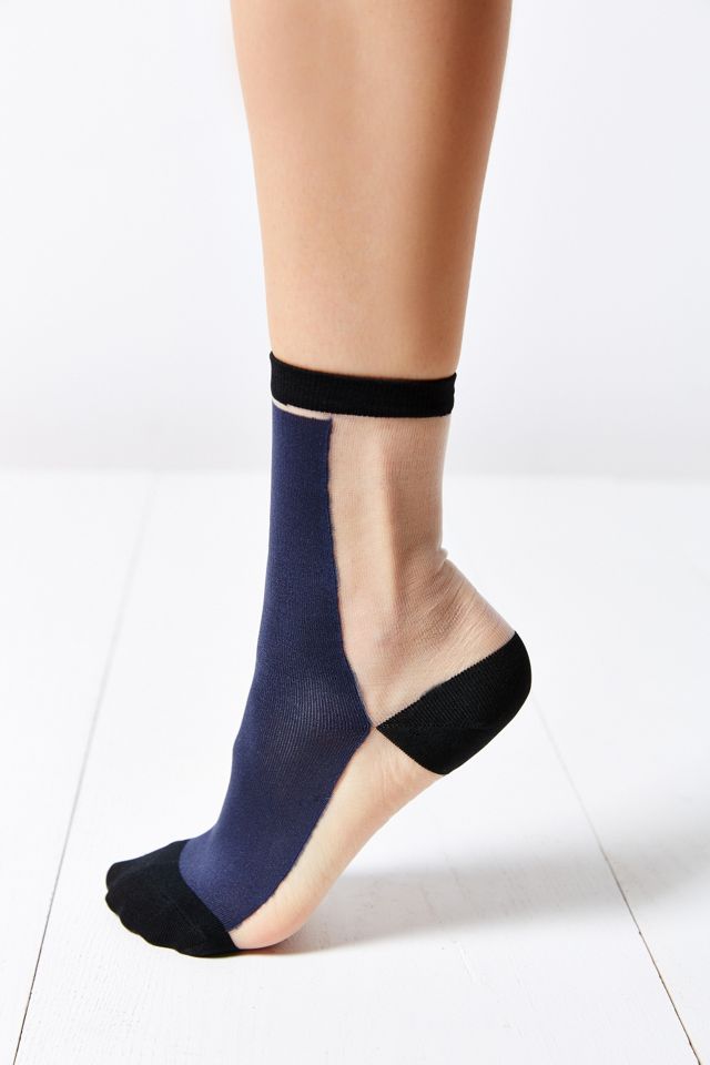 Colorblock Sheer Sock #3