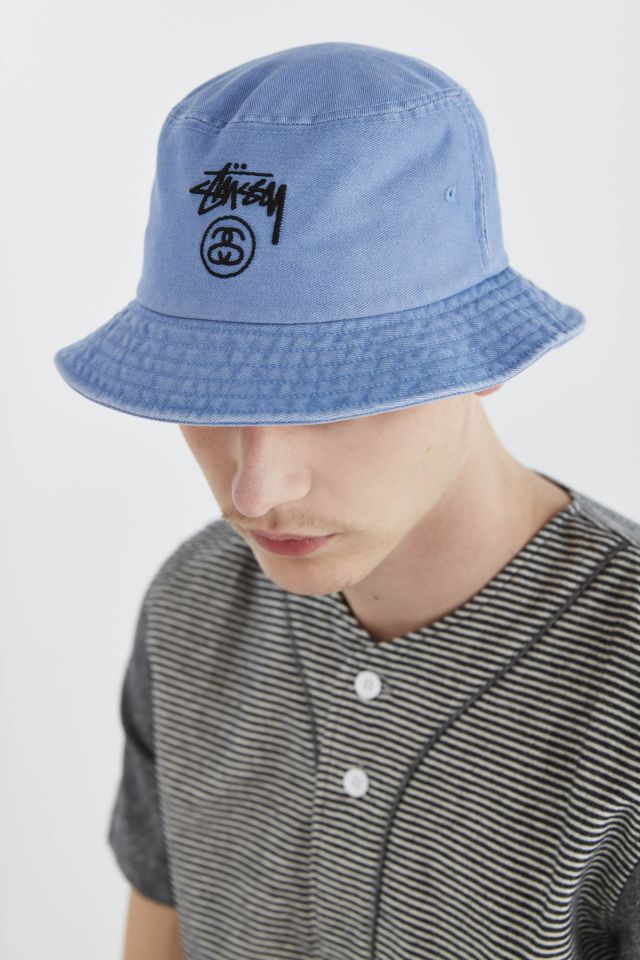 Stussy Stock Lock Denim Bucket Hat #1