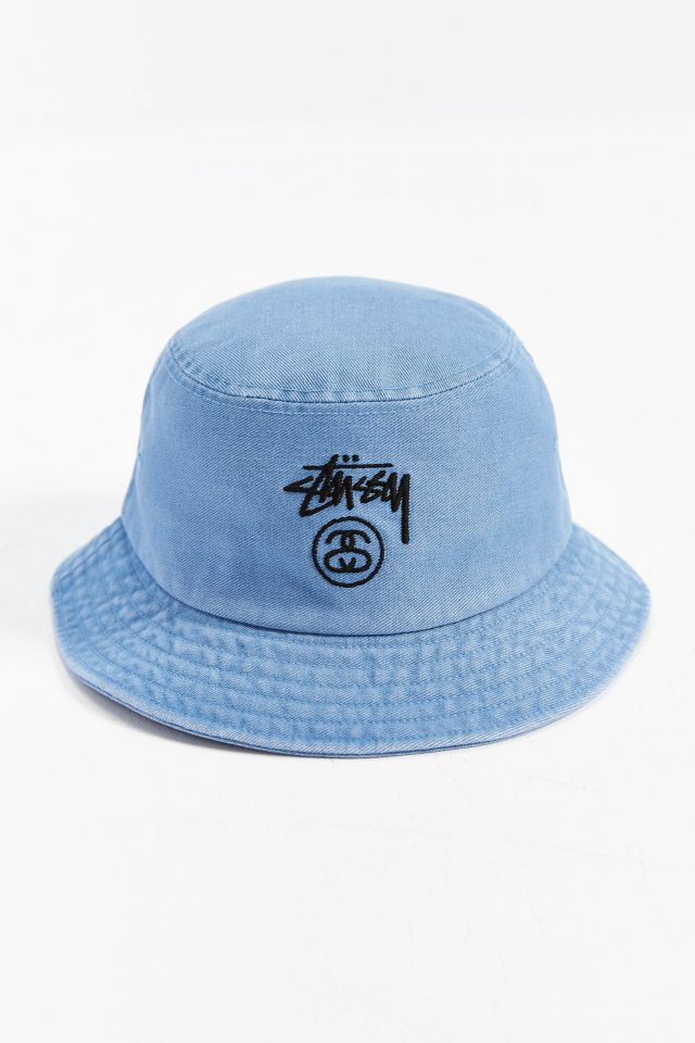 Stussy Stock Lock Denim Bucket Hat #2