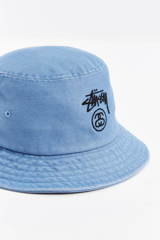 Stussy Stock Lock Denim Bucket Hat #3