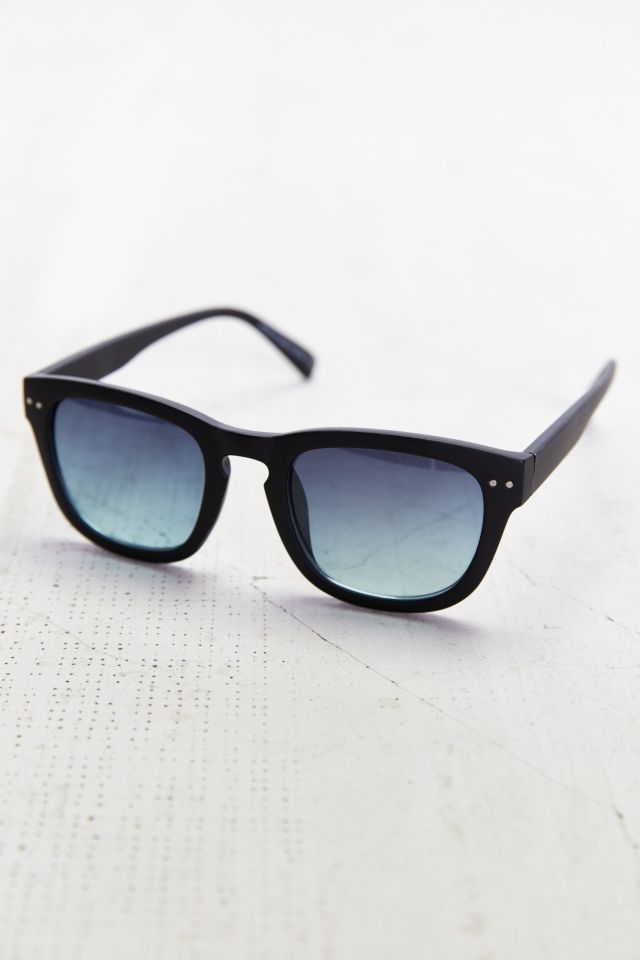 Matte Black Square Sunglasses #1