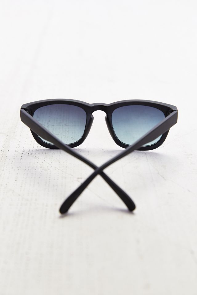 Matte Black Square Sunglasses #3