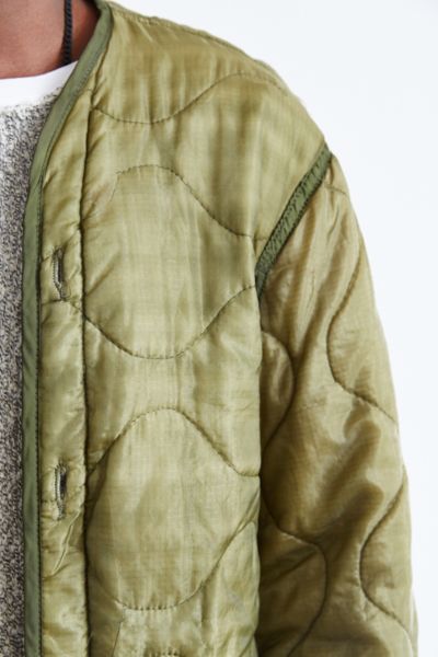 vintage quilted military jacket liner