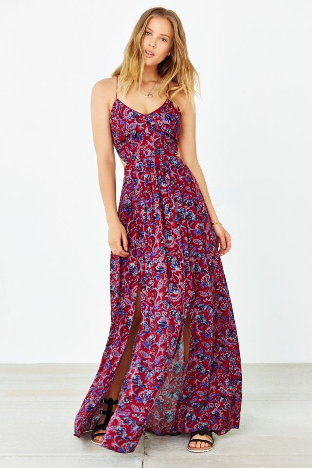 Robe maxi Safari avec courroies dans le dos Ecote #1