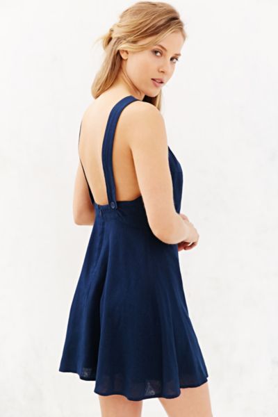 kimchi blue needlepoint apron midi dress