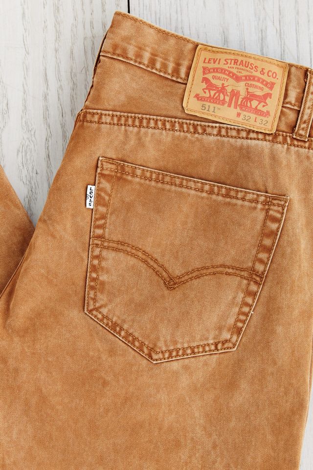 Levi's 511 Dark Ginger Slim Jean Urban Outfitters