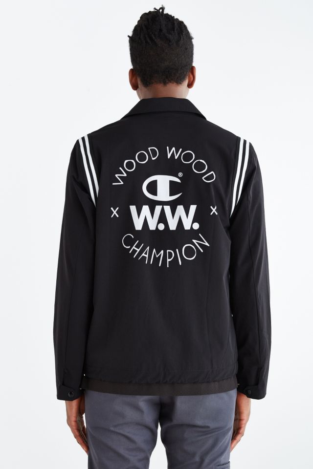 Champion X Wood Wood Coach Jacket Urban Outfitters