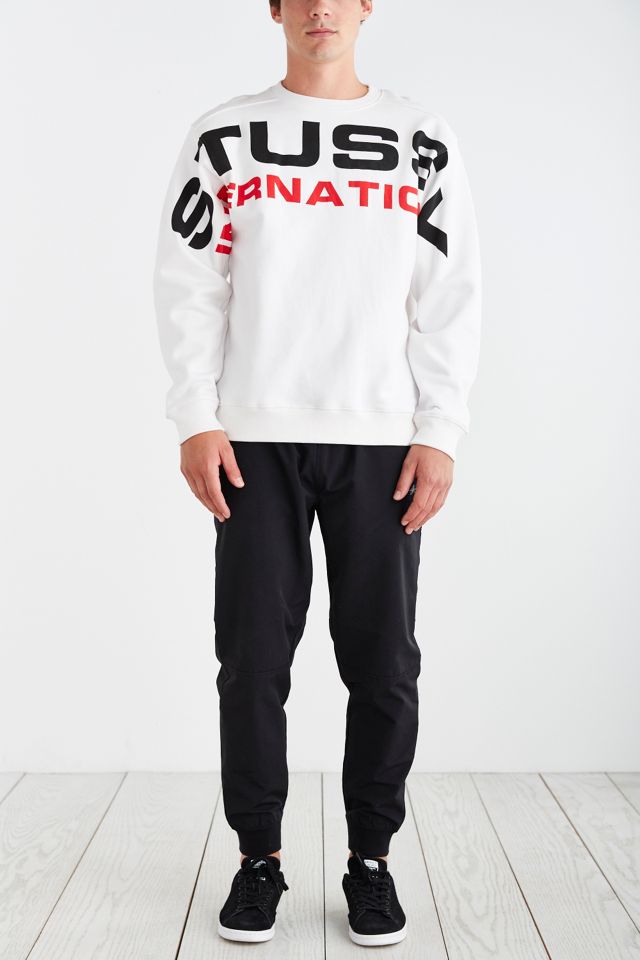 Stussy Big Logo Crew Neck Sweatshirt | Urban Outfitters