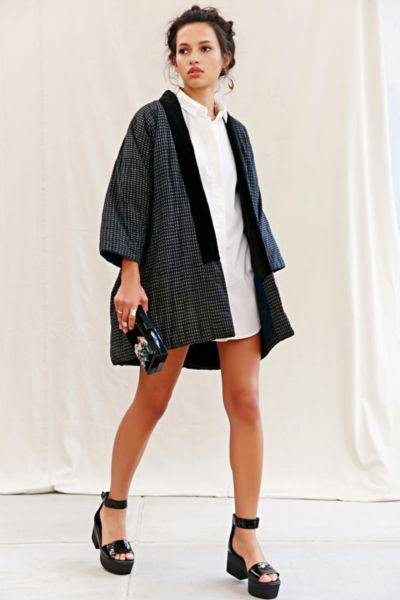 padded kimono jacket