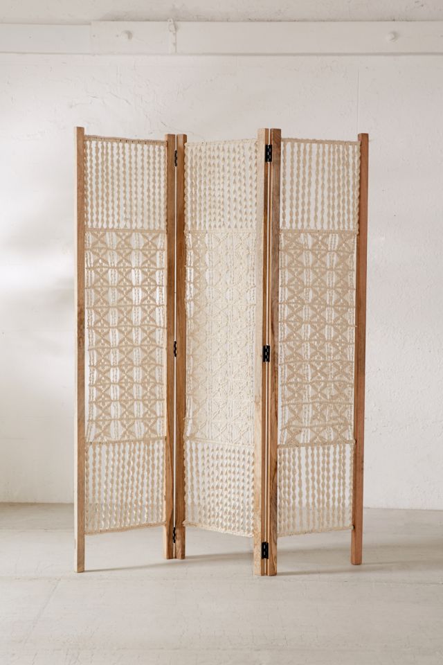 Magical Thinking Tabitha Macrame Foldable Screen #1