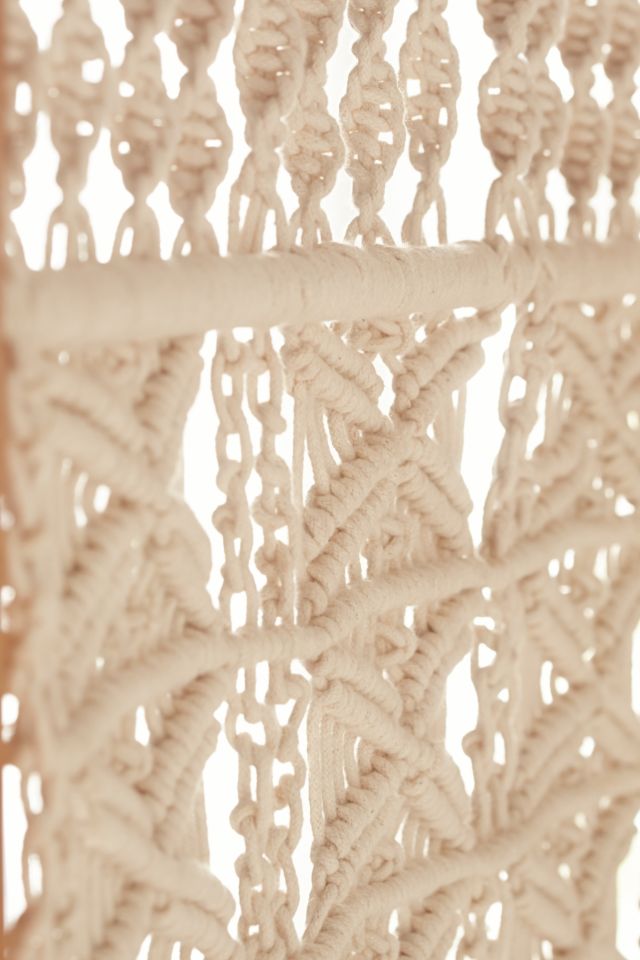 Magical Thinking Tabitha Macrame Foldable Screen #3