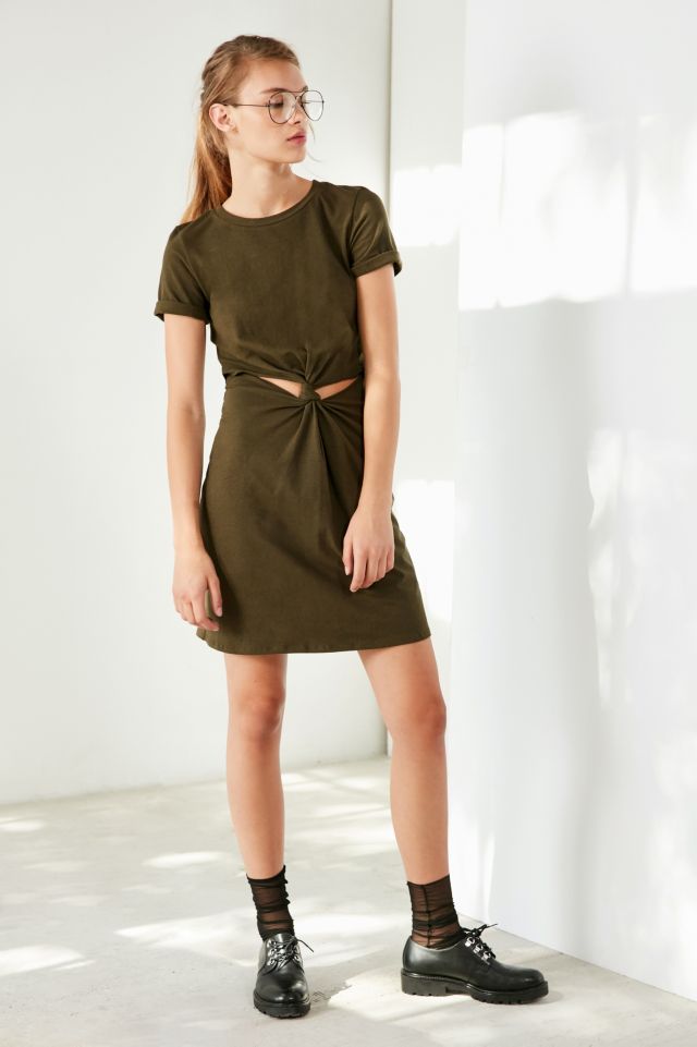 Honey Punch Knot-Front T-Shirt Dress #4