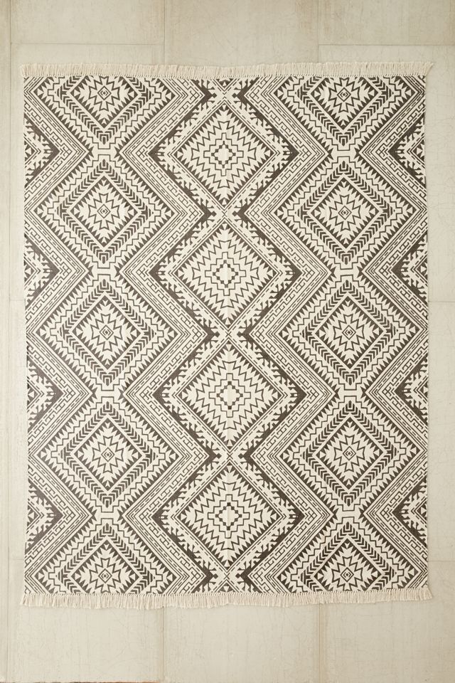 Tonal Diamond Printed Rug #1