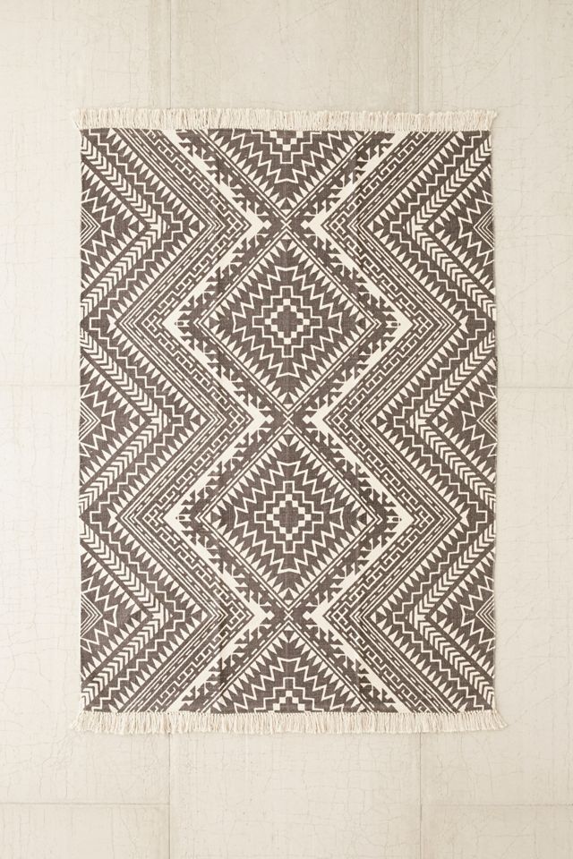 Tonal Diamond Printed Rug #2