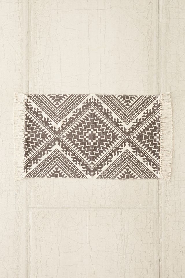Tonal Diamond Printed Rug #3