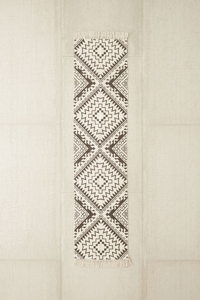 Tonal Diamond Printed Rug #4