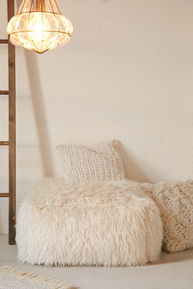 Faux Fur Pouf #2