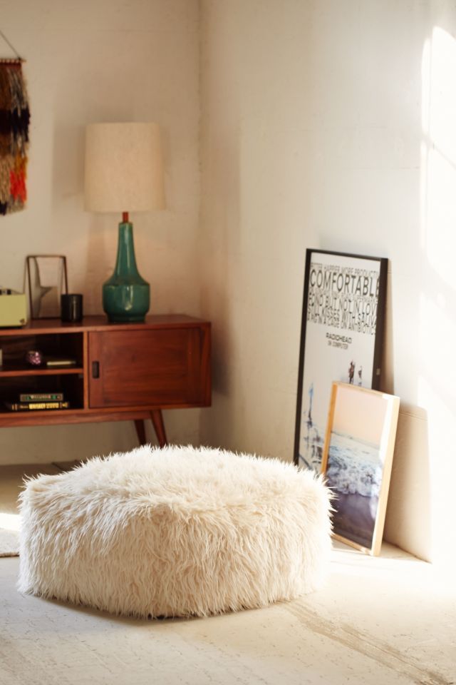 Faux Fur Pouf #3