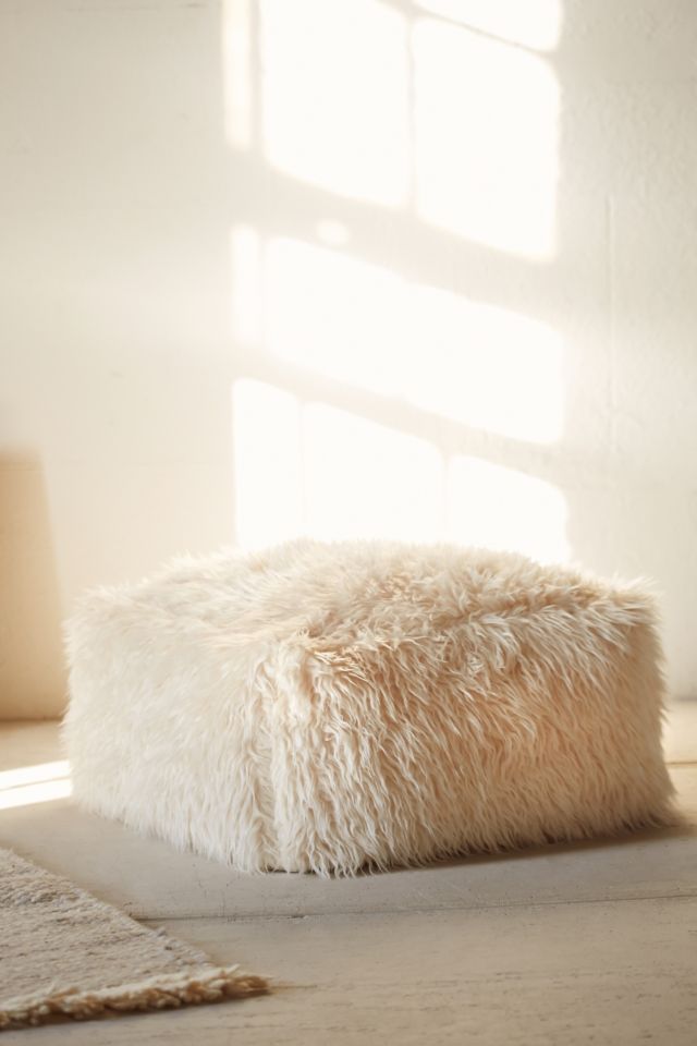 Faux Fur Pouf #4