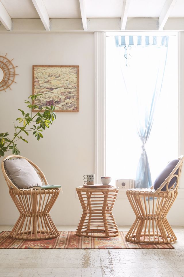 Magical Thinking Luna Rattan Side Table #3