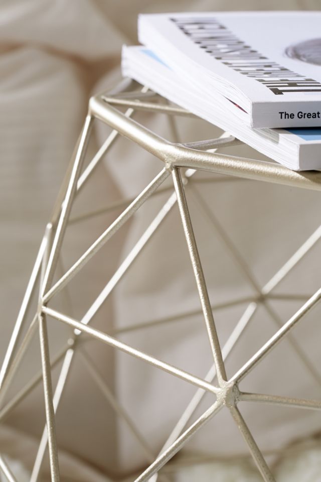 Geometric Metal Side Table #4