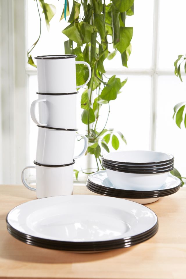 16-Piece Edged Enamelware Starter Kit #1