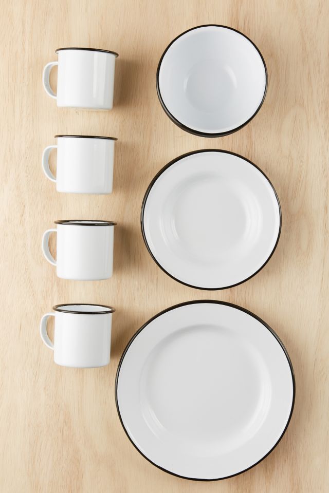 16-Piece Edged Enamelware Starter Kit #2