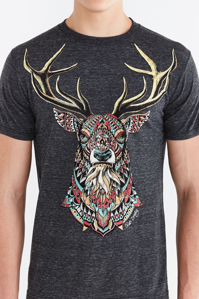 T-shirt chevreuil ornementé Riot Society #1