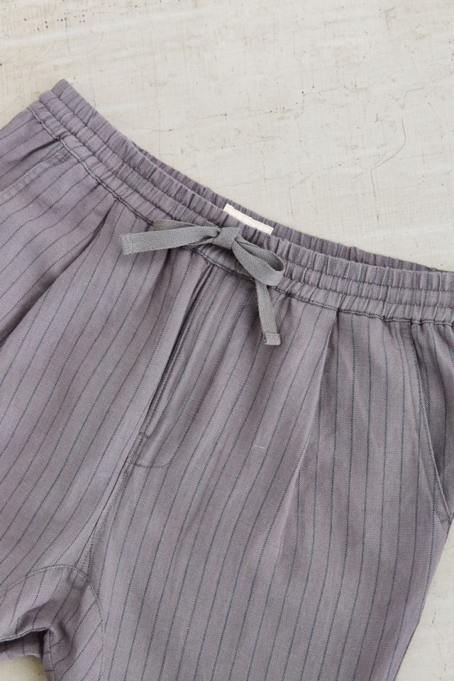Koto Hitaro Cropped Pinstripe Linen Pant #1