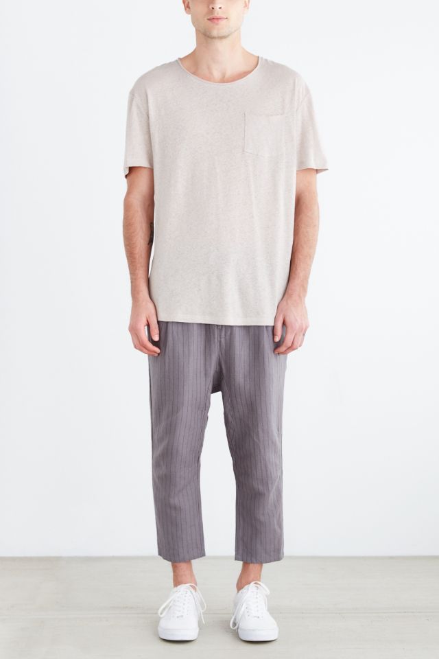 Koto Hitaro Cropped Pinstripe Linen Pant #5