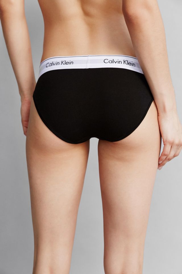 Calvin Klein Ck96 Modern Cotton Bikini In Black At Urban Outfitters