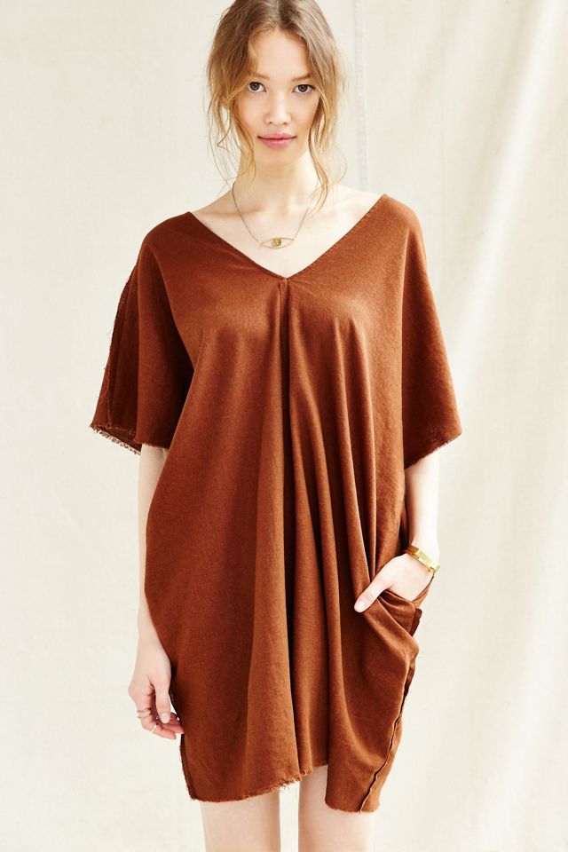 Urban Renewal Remade Raw Edge Linen Sack Dress