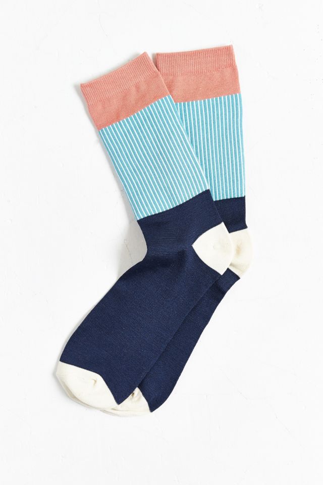Lightweight Block Pleated Rib Sock | Urban Outfitters