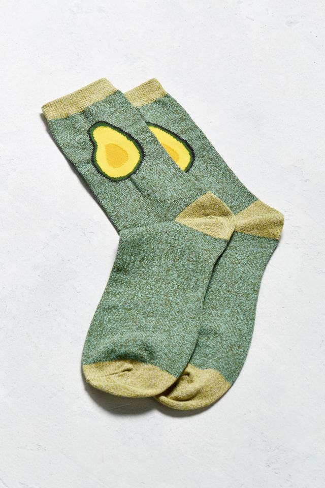 Avocado Halves Crew Sock #1