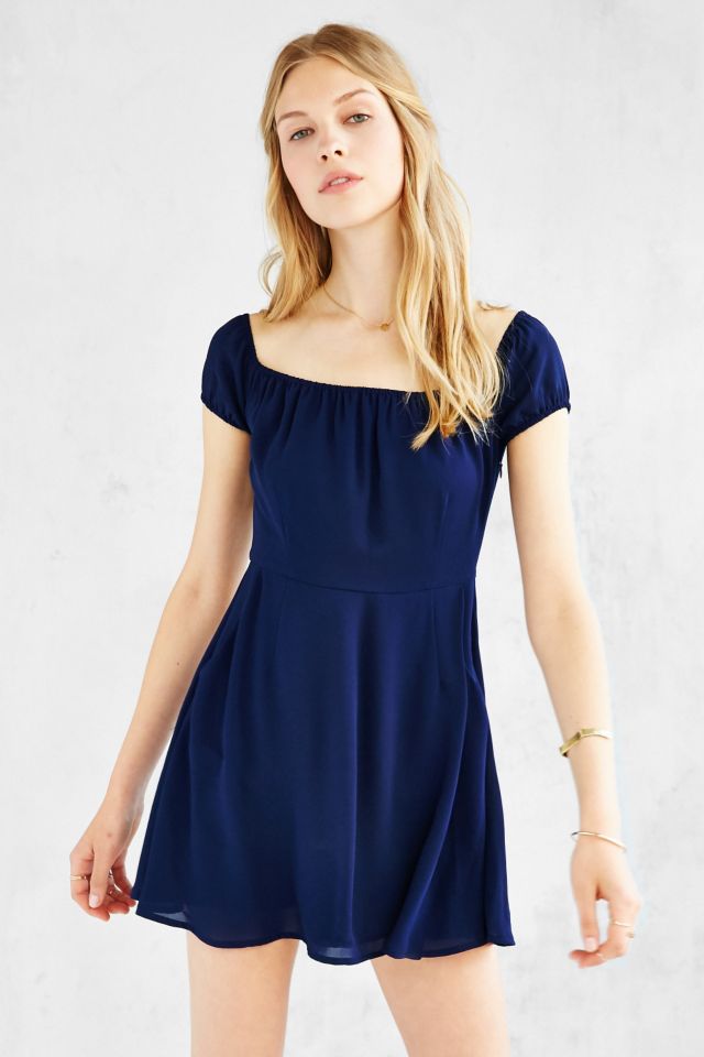 Kimchi Blue Cap-Sleeve Mini Dress