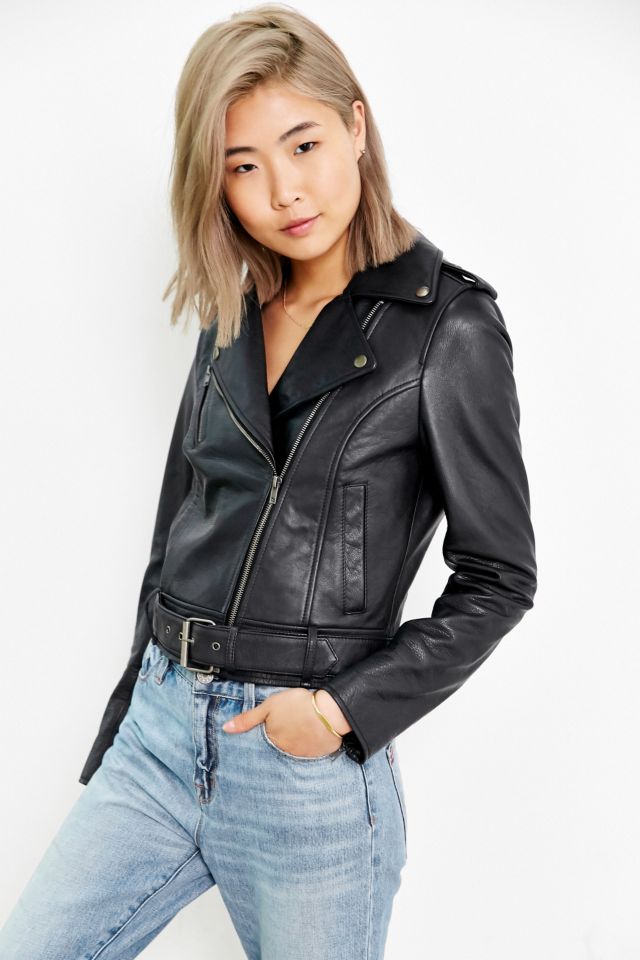 Silence and noise 2025 faux leather jacket