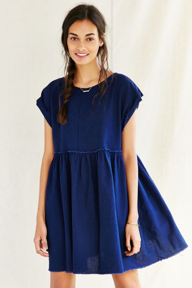 Navy blue babydoll dress hotsell