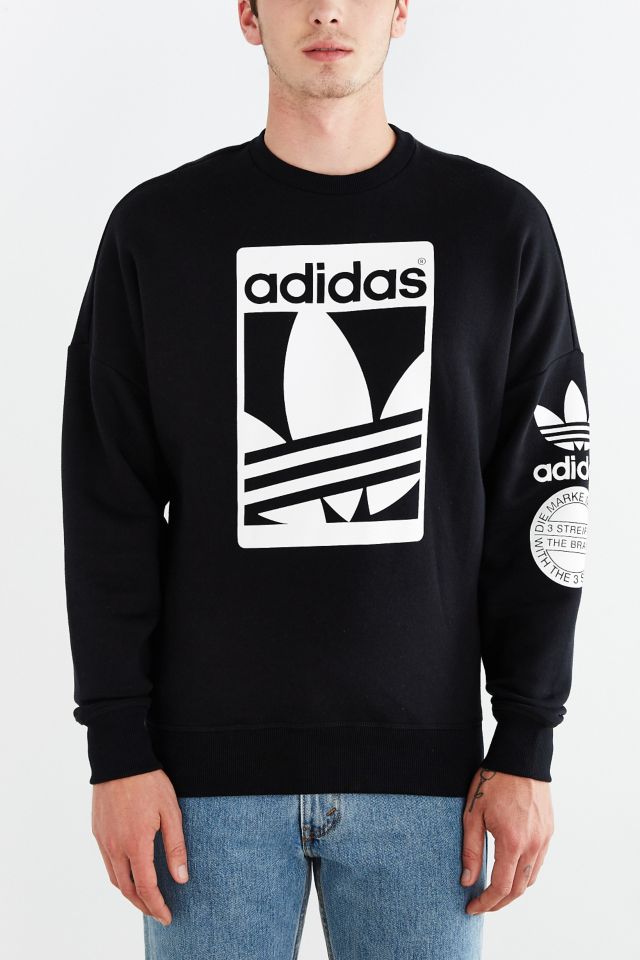 adidas Originals Box Trefoil Graphic Sweatshirt Urban Outfitters