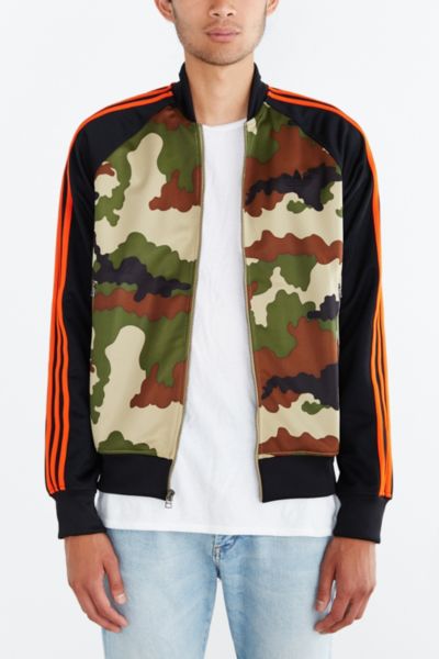 Adidas men's originals superstar camo track jacket best sale