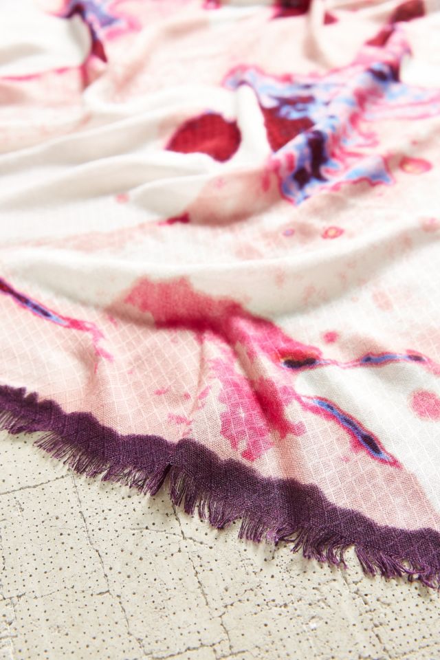 Écharpe carrée à motifs d'aquarelle #3