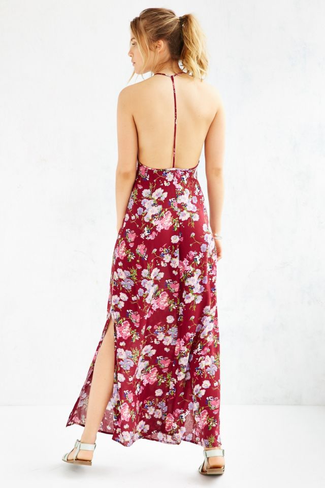 BOG Collective Deep Racerback Floral Maxi Dress #5