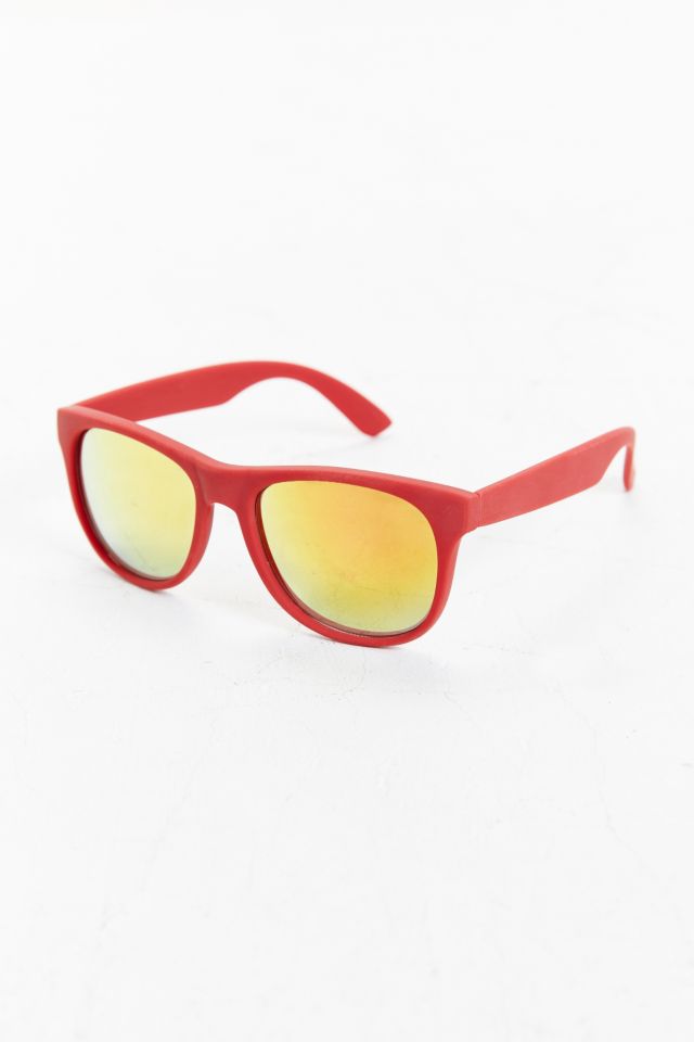 Lunettes de soleil carrées en caoutchouc mat #4