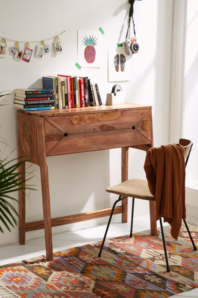 Mid-Century Fold Out Desk  Fold out desk, Desks for small spaces, Home  decor bedroom