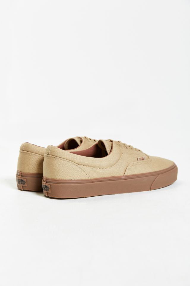 vans era khaki gum sole