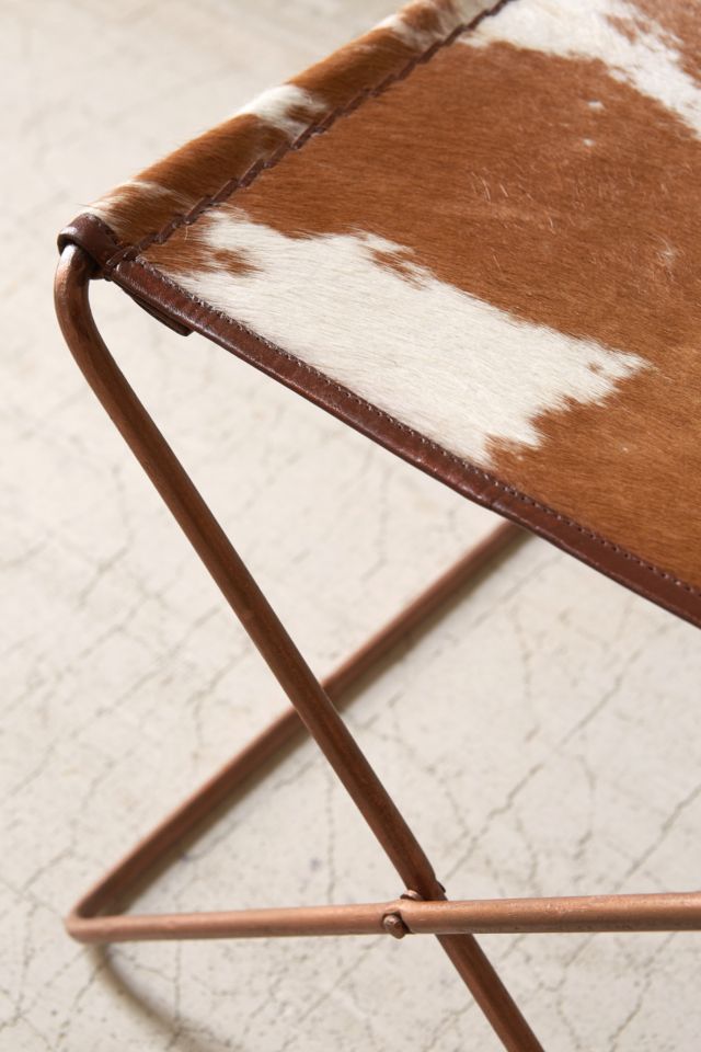 Cow Hide Folding Sling Stool #2