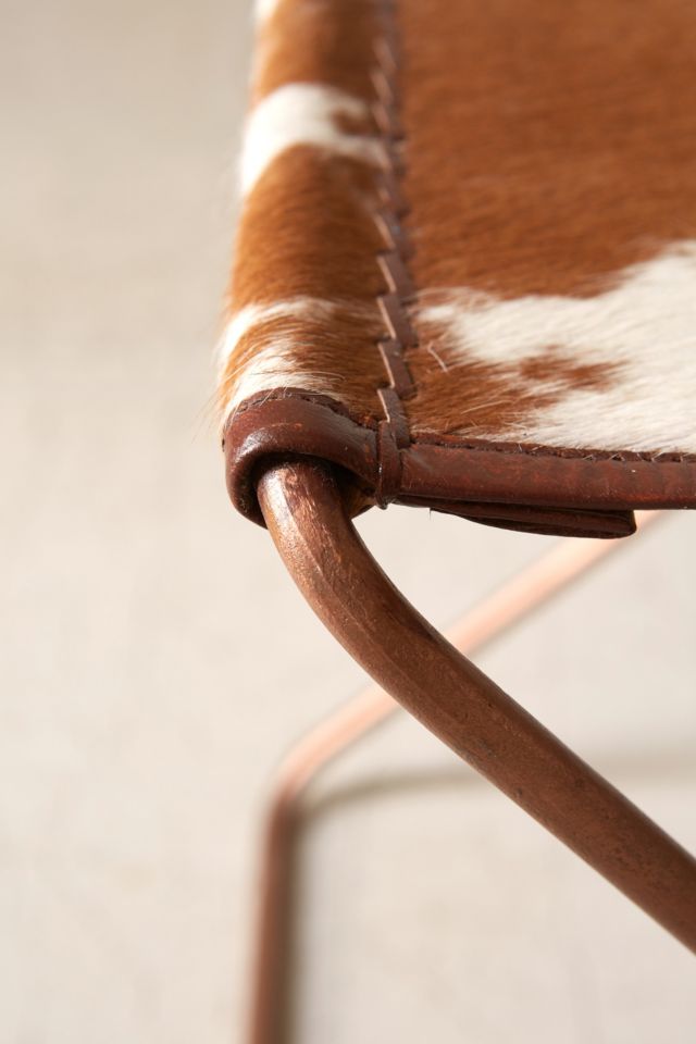 Cow Hide Folding Sling Stool #3